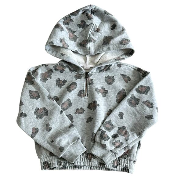 O'NEILL Girls Leopard Hooded Pullover XS - Picture 1 of 6